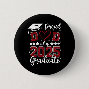 Chapa Redonda De 5 Cm Orgulloso Padre De La Familia De 2025 Senior Gradu