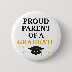 Chapa Redonda De 5 Cm Orgulloso padre de un graduado