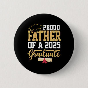 Chapa Redonda De 5 Cm Orgulloso Padre De Un Graduado 2025 Senior Cl De 2
