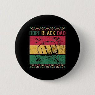 Chapa Redonda De 5 Cm Orgulloso padre negro droga padre negro historia n