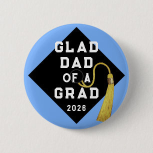 Chapa Redonda De 5 Cm Orgulloso Papá de Graduado