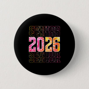 Chapa Redonda De 5 Cm Orgulloso senior 2026 graduación de secundaria hom