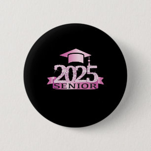 Chapa Redonda De 5 Cm Orgulloso Senior De 2025 Cap Graduation Year Decor