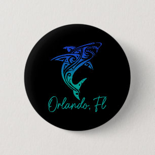 Chapa Redonda De 5 Cm Orlando Fl Tiburón Scu Diving Surfista Surf Florid
