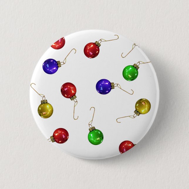 Chapa Redonda De 5 Cm Ornamentos de bolas (Anverso)