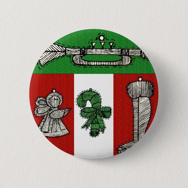 Chapa Redonda De 5 Cm Ornamentos de época (Anverso)