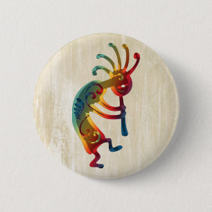 Chapa Redonda De 5 Cm Ornamentos KOKOPELLI + sus ideas