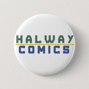 Chapa Redonda De 5 Cm Oro de Halway Comics