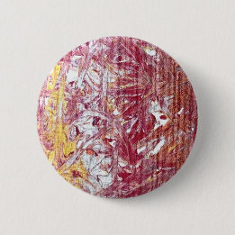 Chapa Redonda De 5 Cm Oro, Plata, Rojo, Rosa de Oro, Obra de Arte en Már