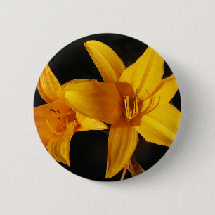 Chapa Redonda De 5 Cm Orquídea amarilla