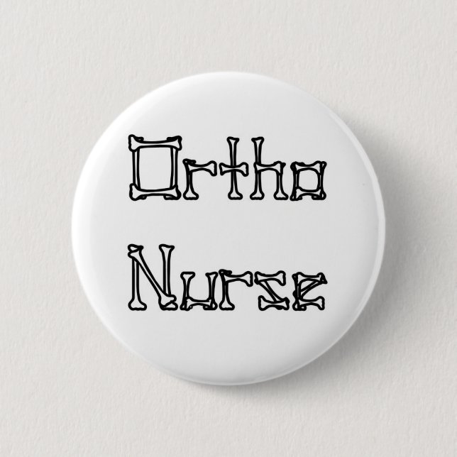 Chapa Redonda De 5 Cm Ortho Nurse (Anverso)