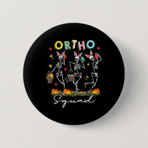 Chapa Redonda De 5 Cm Ortho Squad Easter Day Bungalow Orthopedic Dancing