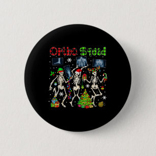 Chapa Redonda De 5 Cm Ortho Squad Xmas Tres Reyes de Santa Reindeer Elf