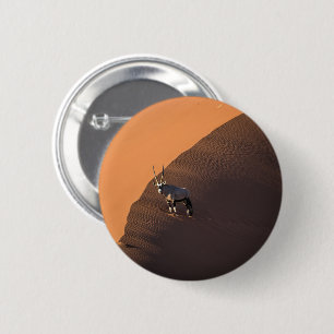 Chapa Redonda De 5 Cm Oryx al borde, Namibia