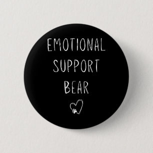 Chapa Redonda De 5 Cm ¡Oso De Apoyo Emocional! Abrazos de ajuste de impr
