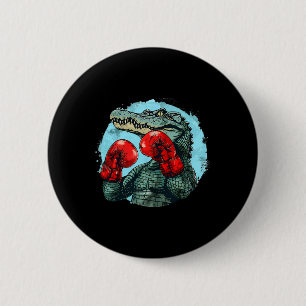 Chapa Redonda De 5 Cm Oso de boxeo con guantes de boxeo Kickboxing diver