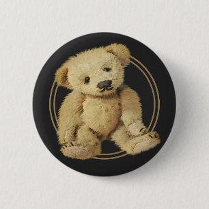 Chapa Redonda De 5 Cm Oso de peluche del vintage