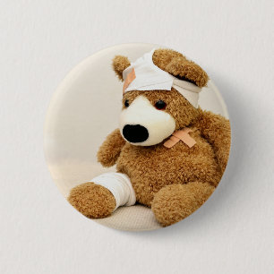 Chapa Redonda De 5 Cm oso de peluche personalizado