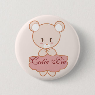 Chapa Redonda De 5 Cm Oso femenino