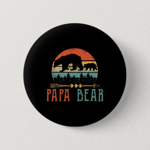 Chapa Redonda De 5 Cm Oso Papá Divertido Regalo Día del Padre Hombres Id