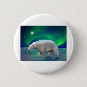 Chapa Redonda De 5 Cm Oso polar