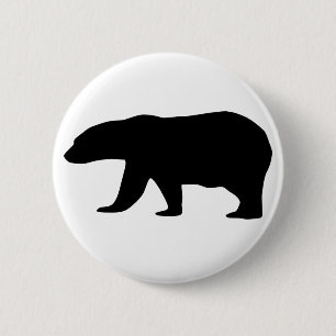 Chapa Redonda De 5 Cm Oso polar