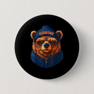 Chapa Redonda De 5 Cm Oso Retro Regalo Para Hombres Mujeres Niños Niñas