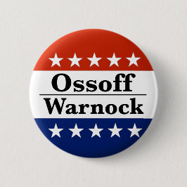 Chapa Redonda De 5 Cm Ossoff Warnock Georgia Runoffs