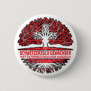 Chapa Redonda De 5 Cm Österreich Österreichisch Schweizer Schweiz Baum
