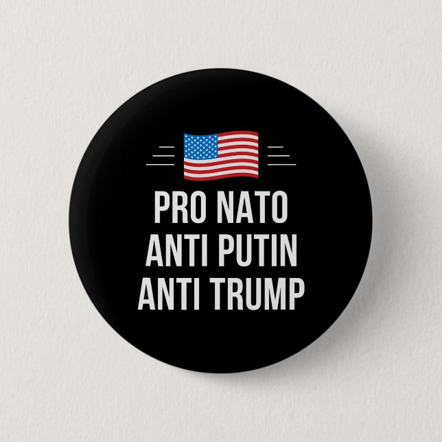 Chapa Redonda De 5 Cm Otan - Anti Putin - Anti Trump - (Anverso)