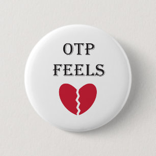 Chapa Redonda De 5 Cm "OTP siente" el perno