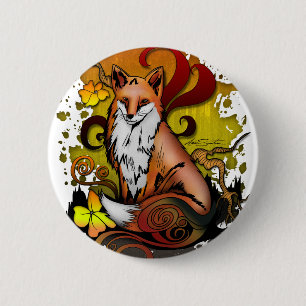 Chapa Redonda De 5 Cm Outdoor Fox