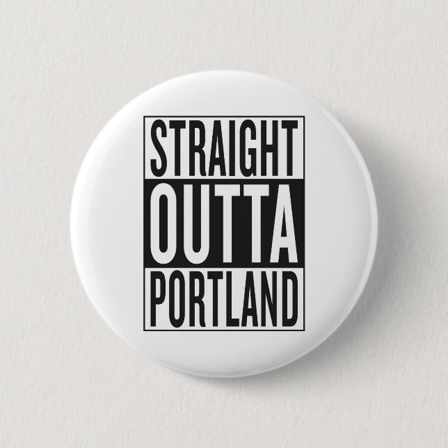 Chapa Redonda De 5 Cm outta recto Portland (Anverso)