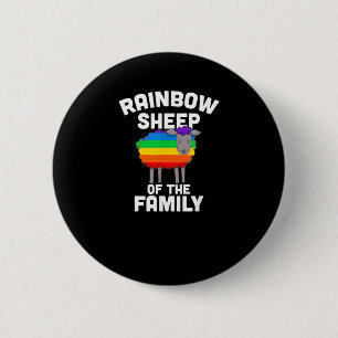 Chapa Redonda De 5 Cm Oveja Arcoiris De La Familia Orgullo Gay LGBTQ Equ