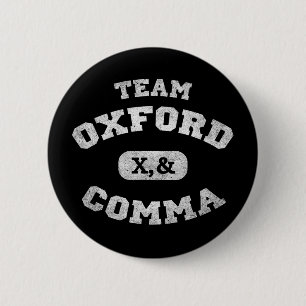 Chapa Redonda De 5 Cm Oxford Comma Team 819