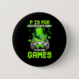 Chapa Redonda De 5 Cm P Es Para Jugar Juegos Niños Video Gamer St Pat