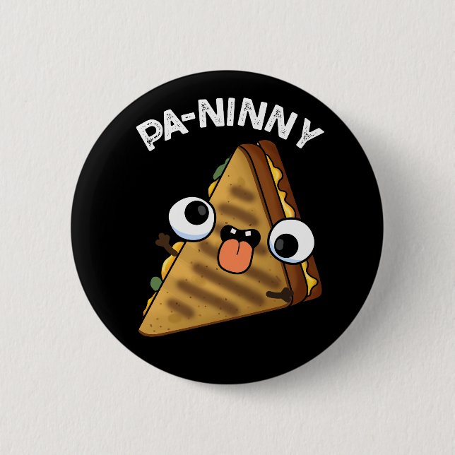 Chapa Redonda De 5 Cm Pa-ninny Funny Panini Pun Dark BG (Anverso)
