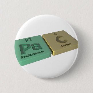 Chapa Redonda De 5 Cm Pac como Protactinium del PA y carbono de C