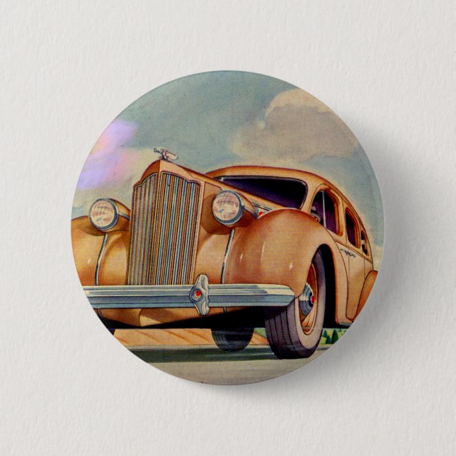 Chapa Redonda De 5 Cm Packard Super 8 1939 (Anverso)