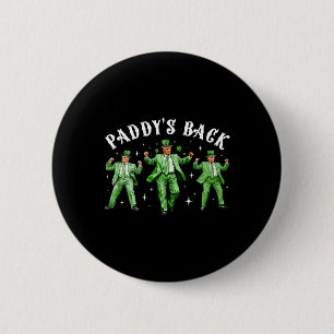 Chapa Redonda De 5 Cm Paddy's Ck Divertido Trump Día de San Patricio Sue