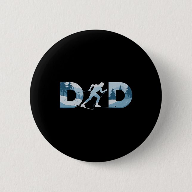 Chapa Redonda De 5 Cm Padre Día del Padres (Anverso)