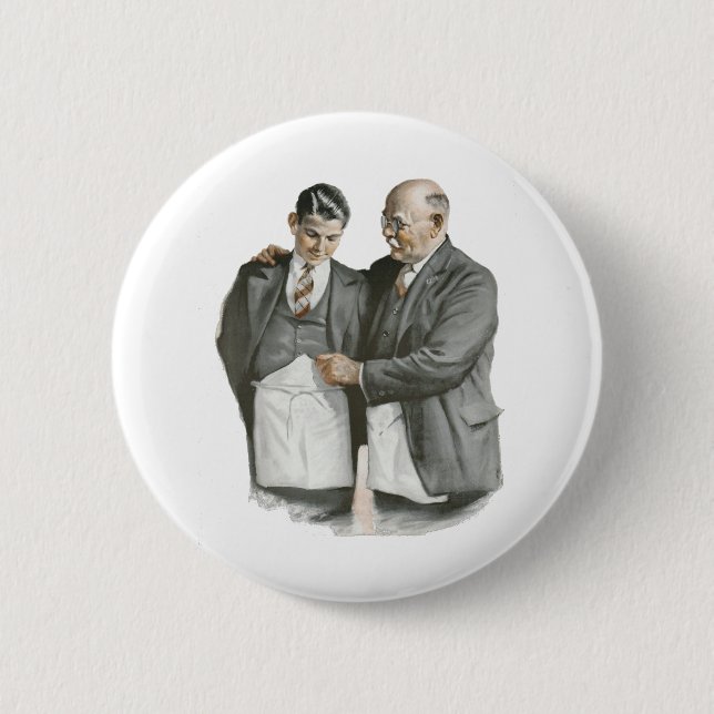 Chapa Redonda De 5 Cm Padre e hijo (Anverso)