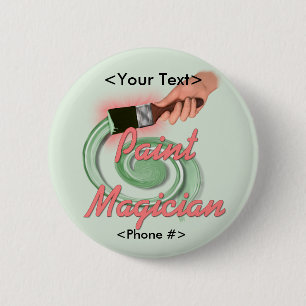 Chapa Redonda De 5 Cm Paint Magician - Personalizar