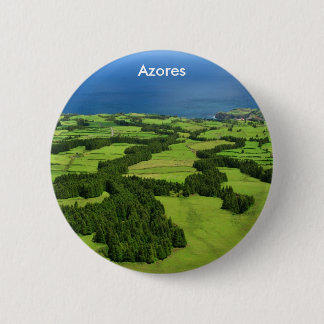Chapa Redonda De 5 Cm Paisaje de Azores