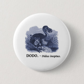 Chapa Redonda De 5 Cm Pájaro del Dodo (ineptus de Didus)