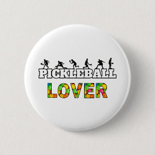 Chapa Redonda De 5 Cm Palabra de pellebol Silhouettes masculino Lover Ba