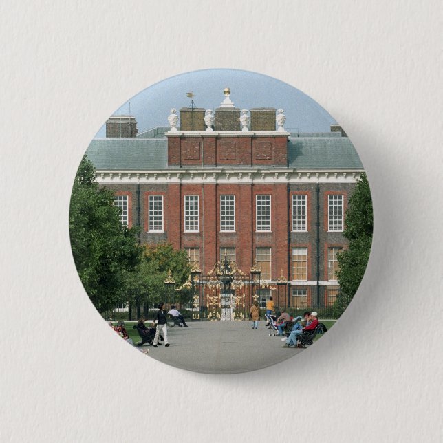 Chapa Redonda De 5 Cm Palacio de Kensington (Anverso)