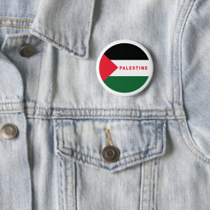 Chapa Redonda De 5 Cm Palestina