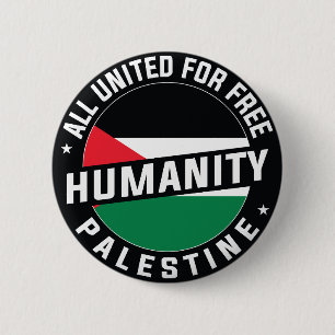 Chapa Redonda De 5 Cm Palestina Libre