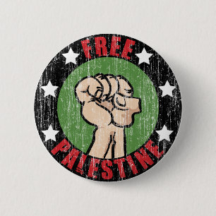 Chapa Redonda De 5 Cm Palestina libre